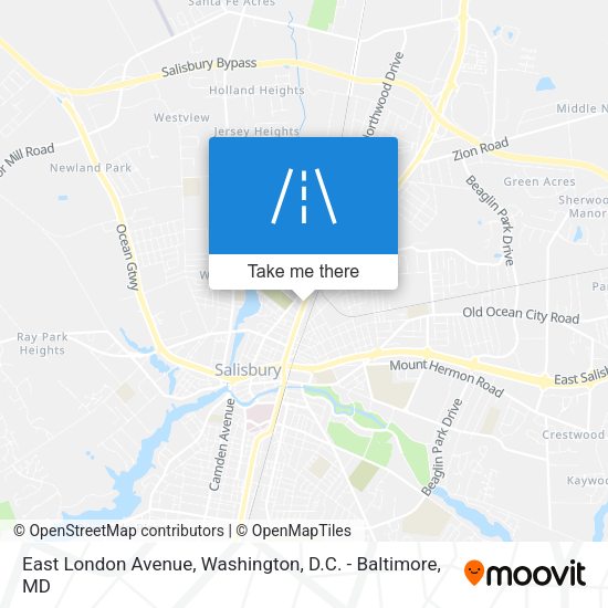 East London Avenue map