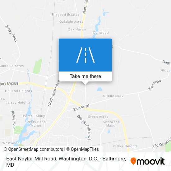 East Naylor Mill Road map