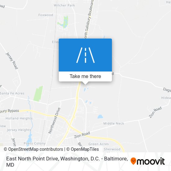 East North Point Drive map