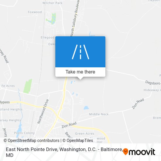 East North Pointe Drive map