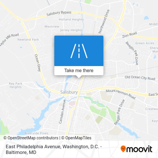 East Philadelphia Avenue map
