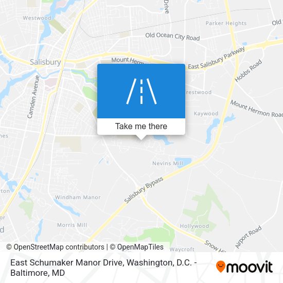 East Schumaker Manor Drive map