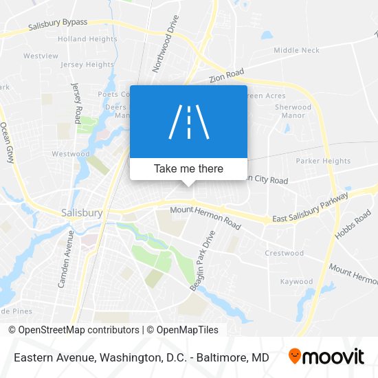 Mapa de Eastern Avenue