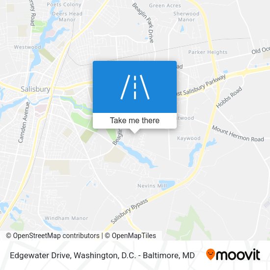 Mapa de Edgewater Drive