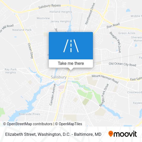 Elizabeth Street map