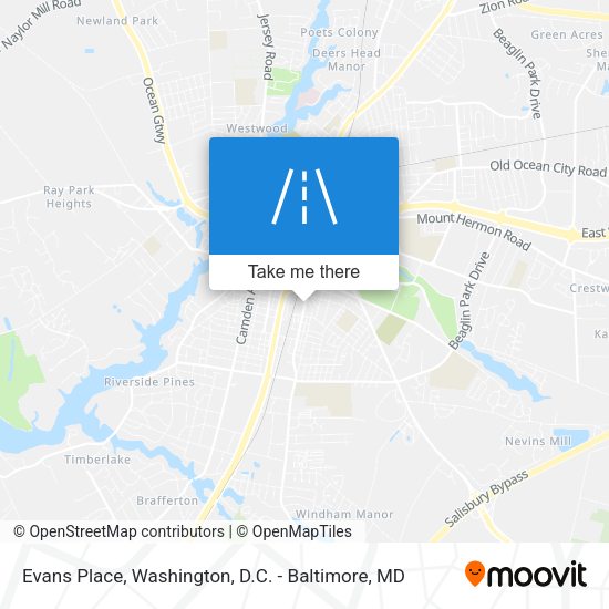 Evans Place map