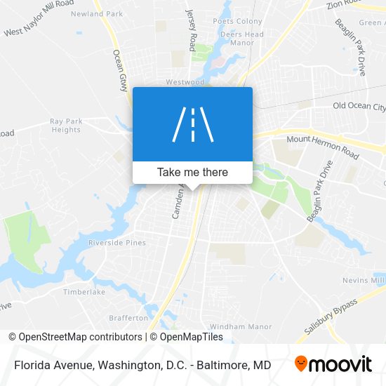 Florida Avenue map
