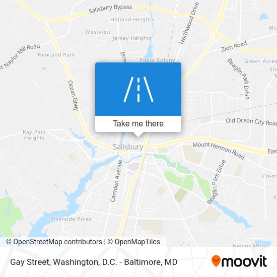 Gay Street map