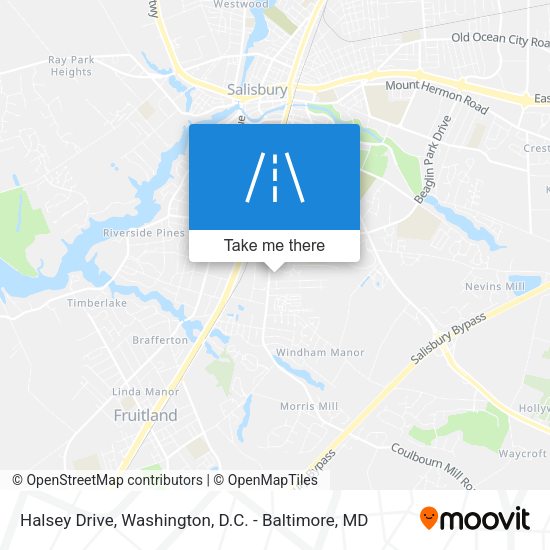Halsey Drive map