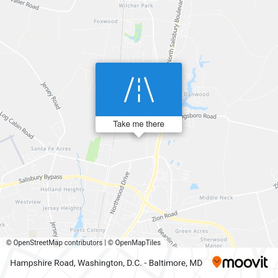 Hampshire Road map