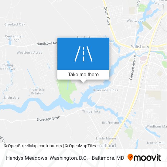 Mapa de Handys Meadows