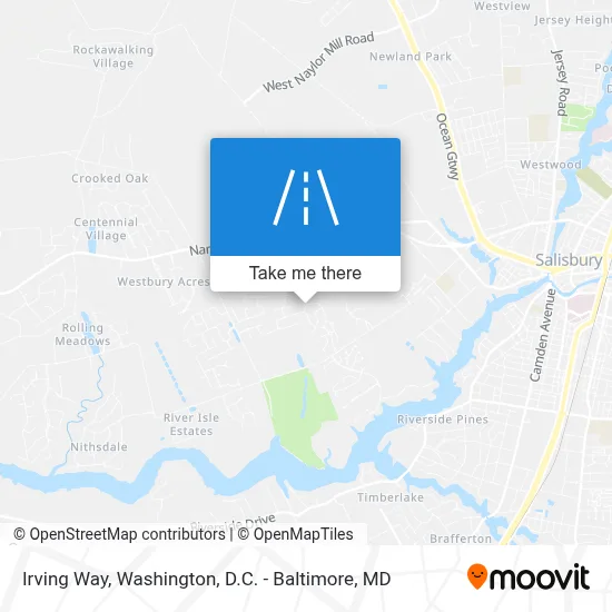 Irving Way map