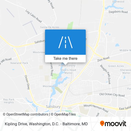 Kipling Drive map