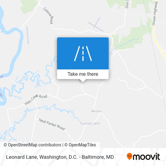 Leonard Lane map