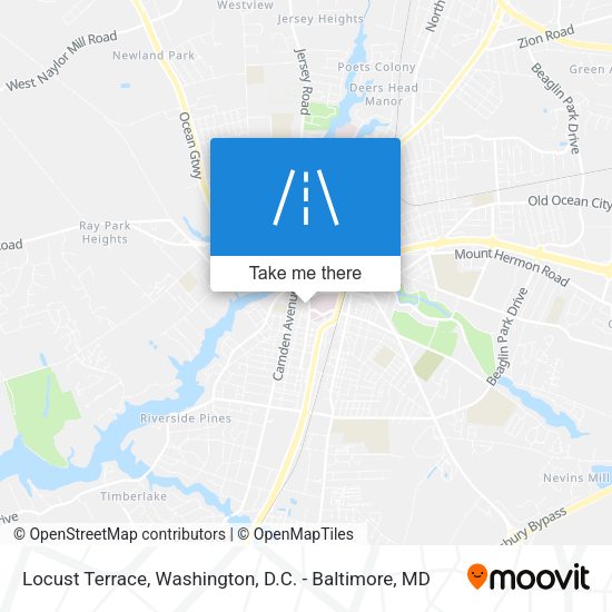 Locust Terrace map