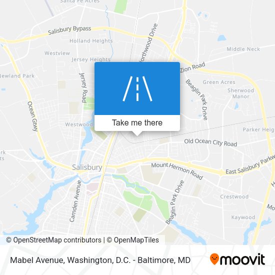 Mabel Avenue map