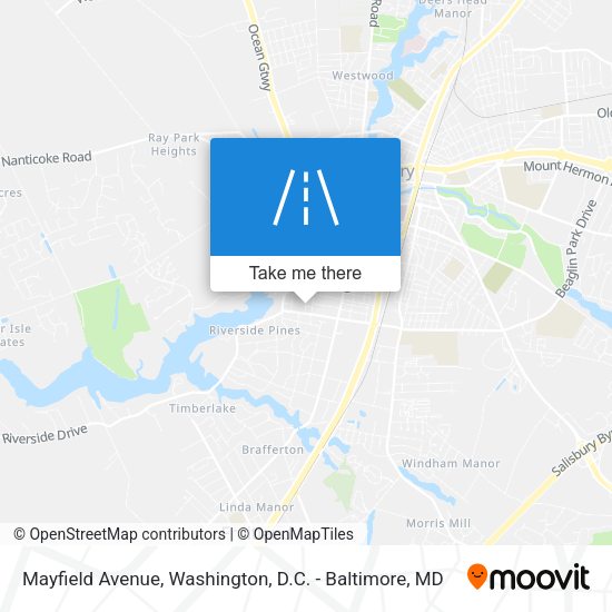 Mayfield Avenue map