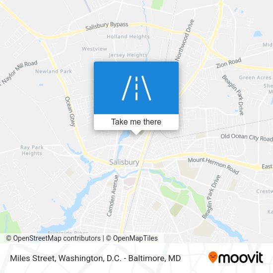 Miles Street map
