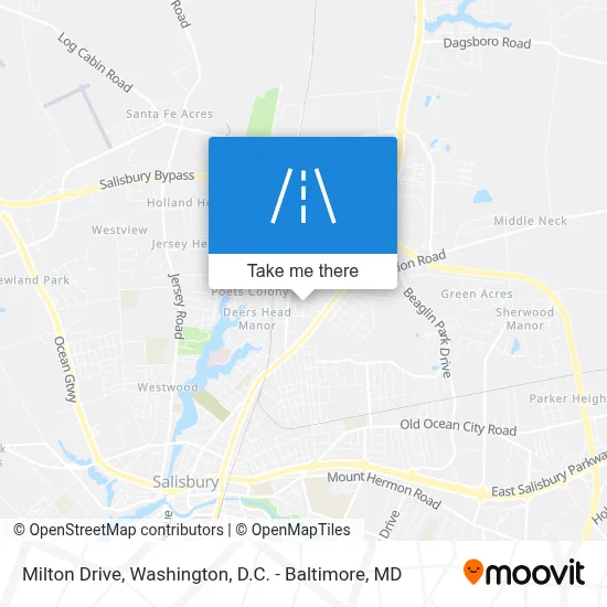Milton Drive map