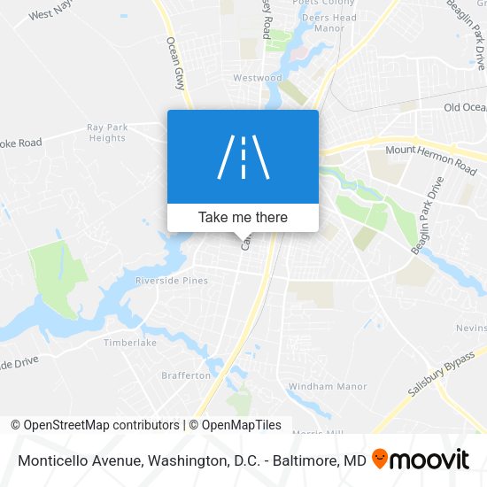 Mapa de Monticello Avenue