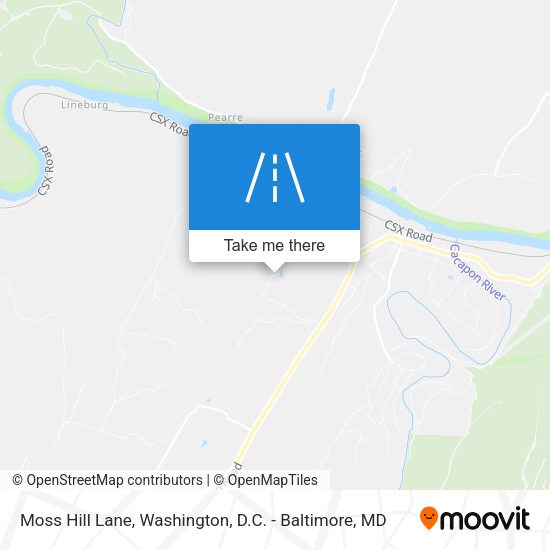 Moss Hill Lane map