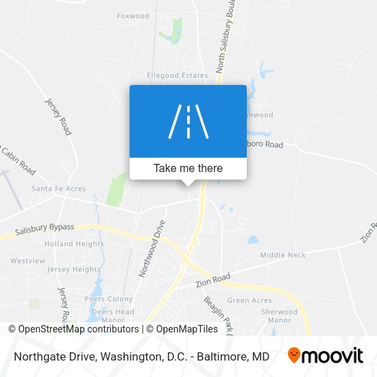 Northgate Drive map