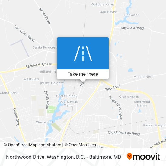 Northwood Drive map