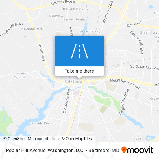 Poplar Hill Avenue map