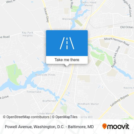 Powell Avenue map