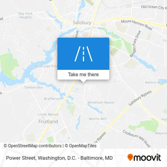 Power Street map