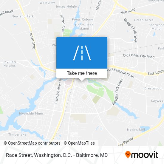 Race Street map