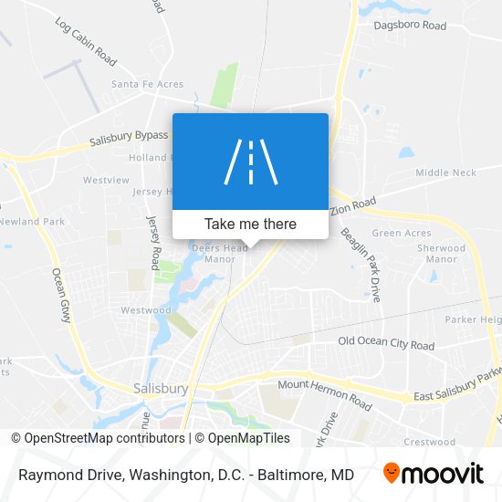 Mapa de Raymond Drive