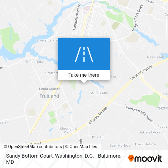Mapa de Sandy Bottom Court