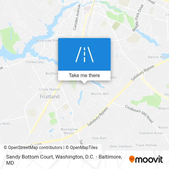 Sandy Bottom Court map