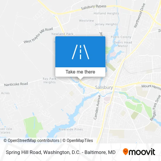 Spring Hill Road map