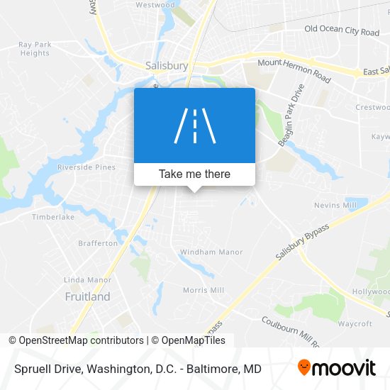 Spruell Drive map
