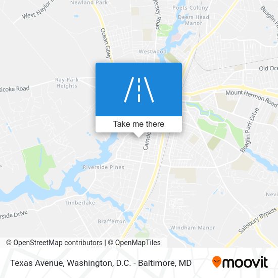 Texas Avenue map