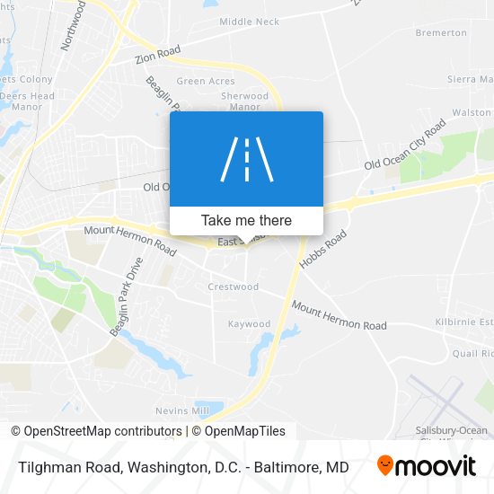 Tilghman Road map