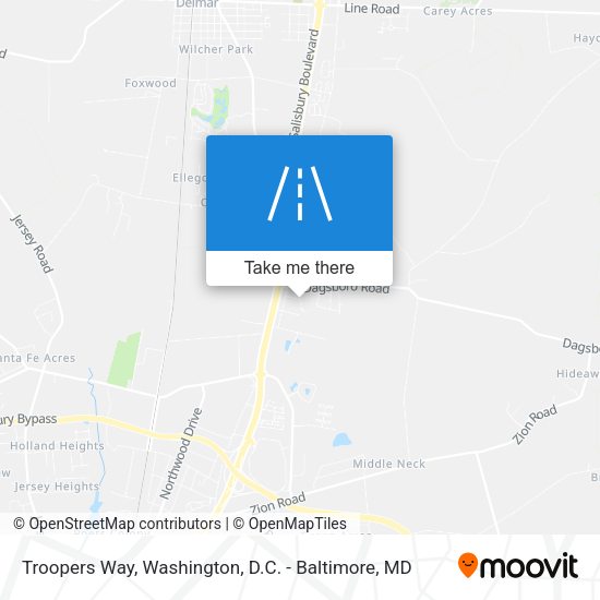 Troopers Way map
