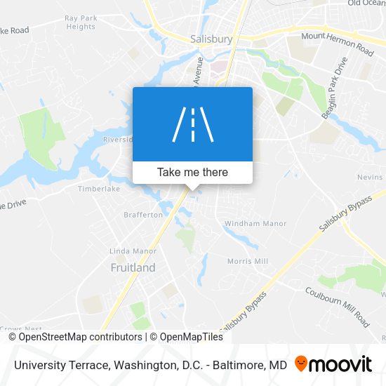 University Terrace map