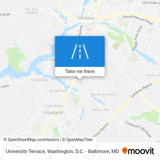 University Terrace map