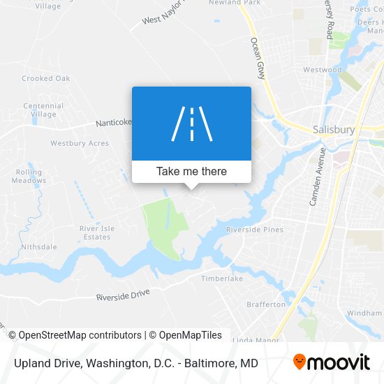 Upland Drive map