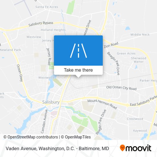 Vaden Avenue map