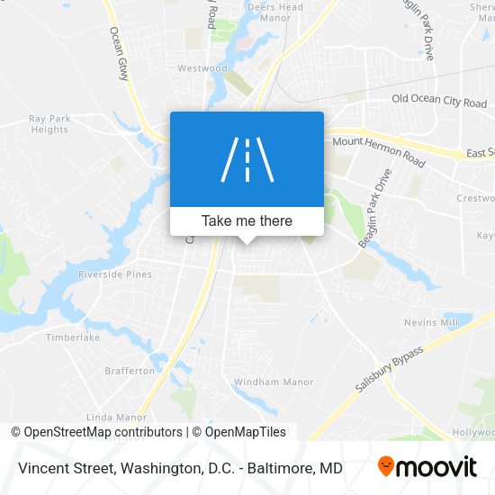Mapa de Vincent Street