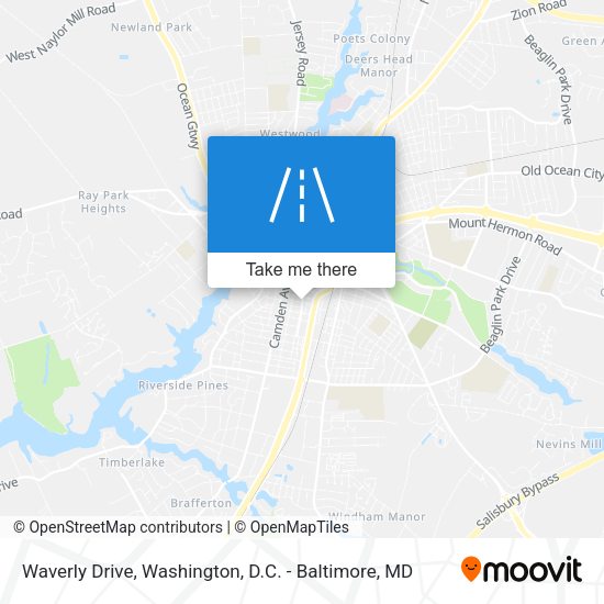Waverly Drive map