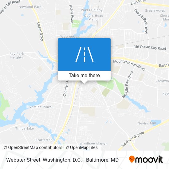 Webster Street map