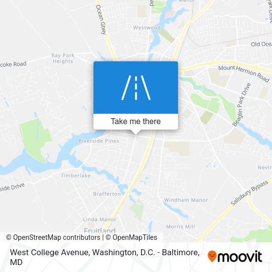 West College Avenue map