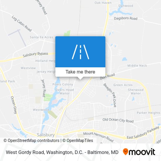 West Gordy Road map