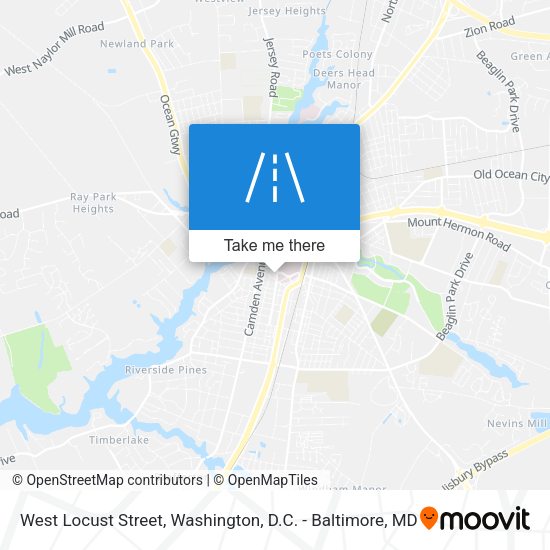 West Locust Street map