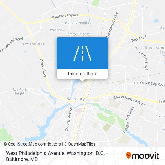 Mapa de West Philadelphia Avenue